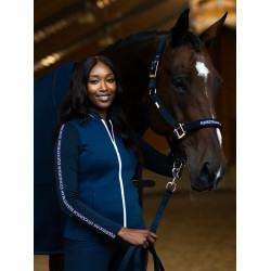 Polo de manga comprida Equestrian Stockholm Power mulher Tecnologia moderna marinha