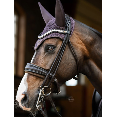 Proteção de muserola Equestrian Stockholm Castanho