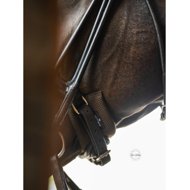 Proteção de muserola Equestrian Stockholm Castanho