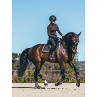 Caneleiras traseiras Equestrian Stockholm anatómicas Castanho