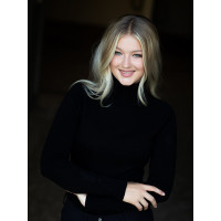 Camisola de gola alta tricotada Equestrian Stockholm mulher Edição preta Preto