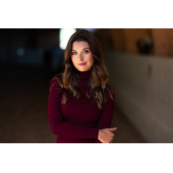 Camisola de gola alta tricotada Equestrian Stockholm mulher Bordéus Bordô Camisola de gola alta tricotada Equestrian Stockholm mulher Bordéus Bordô