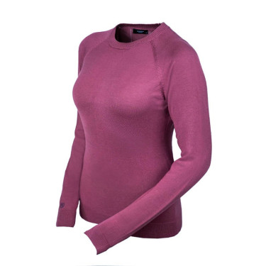Camisola de malha com gola redonda Equestrian Stockholm para mulher Rosa intemporal Camisola de malha com gola redonda Equestrian Stockholm para mulher Rosa intemporal
