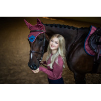 Camisola de malha com gola redonda Equestrian Stockholm para mulher Rosa intemporal Camisola de malha com gola redonda Equestrian Stockholm para mulher Rosa intemporal