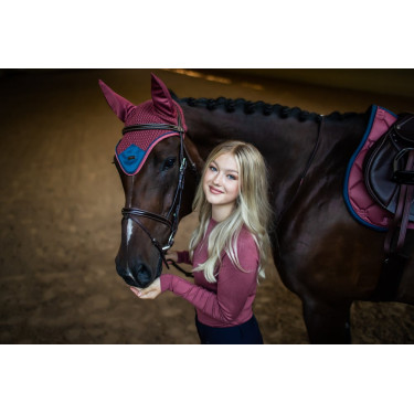 Camisola de malha com gola redonda Equestrian Stockholm para mulher Rosa intemporal Camisola de malha com gola redonda Equestrian Stockholm para mulher Rosa intemporal
