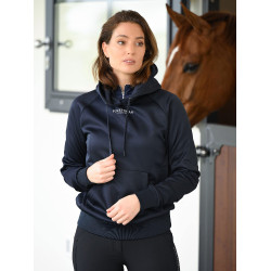 Moletom com capuz Equestrian Stockholm Ease feminino Marinho Azul-marinho
