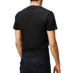 T-shirt Equestrian Stockholm masculino de manga curta Preto