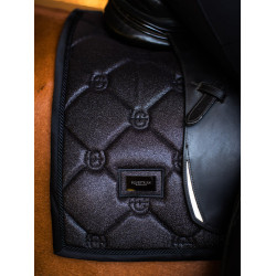 Manta de dressage Equestrian Stockholm Todo preto cintilante Manta de dressage Equestrian Stockholm Todo preto cintilante