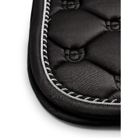 Manta de dressage Equestrian Stockholm Todo preto cintilante