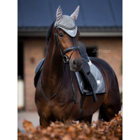 Manta de dressage Equestrian Stockholm Todo preto cintilante