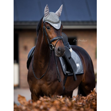Manta de dressage Equestrian Stockholm Cristal cinza Cinzento