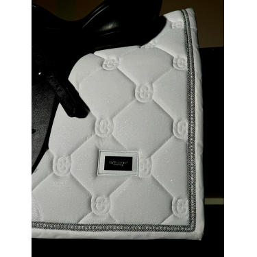 Manta de dressage Equestrian Stockholm Branco cintilante