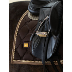 Manta de dressage Equestrian Stockholm Marrom dourado Castanho
