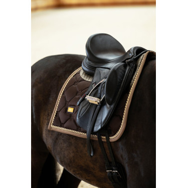 Manta de dressage Equestrian Stockholm Marrom dourado Castanho