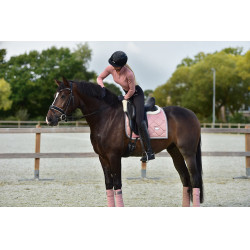 Manta de dressage Equestrian Stockholm Pérola rosa