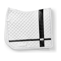 Manta de dressage Equestrian Stockholm com bandas Branco