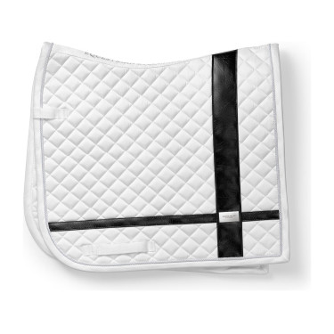 Manta de dressage Equestrian Stockholm com bandas Branco