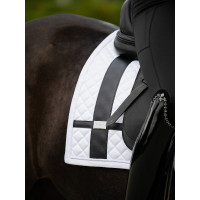 Manta de dressage Equestrian Stockholm com bandas Branco