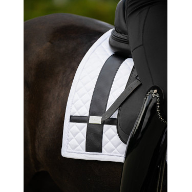 Manta de dressage Equestrian Stockholm com bandas Branco