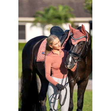 Manta de adestramento Equestrian Stockholm moderna Coral Rosa