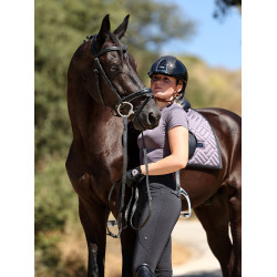 Manta de adestramento Equestrian Stockholm moderna Violeta escura Manta de adestramento Equestrian Stockholm moderna Violeta escura