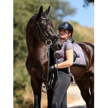 Manta de adestramento Equestrian Stockholm moderna Violeta escura Manta de adestramento Equestrian Stockholm moderna Violeta escura