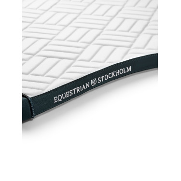 Manta de adestramento Equestrian Stockholm moderna Segunda-feira branca dramática