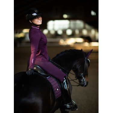 Manta de dressage Equestrian Stockholm Performance Preto raven Violeta