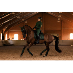 Manta de dressage Equestrian Stockholm Performance Verde sicômoro