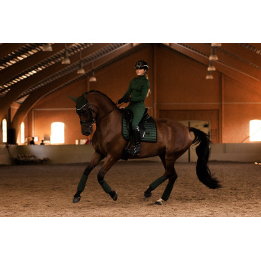 Manta de dressage Equestrian Stockholm Performance Verde sicômoro