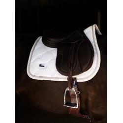 Manta de sela Equestrian Stockholm jumping Branco cintilante