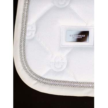 Manta de sela Equestrian Stockholm jumping Branco cintilante