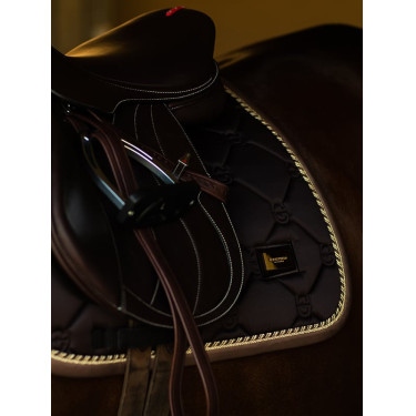 Manta de sela Equestrian Stockholm jumping Marrom dourado Castanho