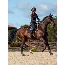Manta de sela Equestrian Stockholm jumping Marrom dourado Castanho