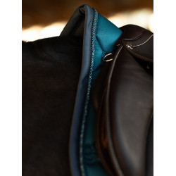 Manta de sela Equestrian Stockholm jumping Azul petróleo