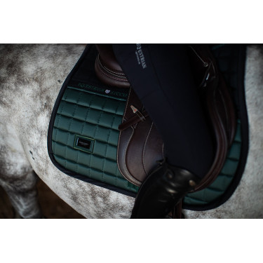 Manta de sela Equestrian Stockholm performance de salto Verde sicômoro