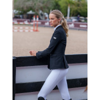 Casaca de concurso Equestrian Stockholm Classic Edição Noir Preto