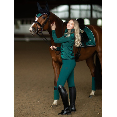 Casaco Equestrian Stockholm Active Performance feminino Esmeralda Verde Casaco Equestrian Stockholm Active Performance feminino Esmeralda Verde