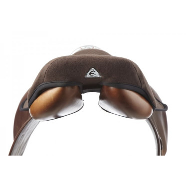 Capa de selim em gel In Acavallo 10 mm Dressage Castanho
