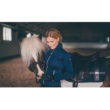 Casaco Equestrian Stockholm Next Generation feminino Marinho Azul-marinho