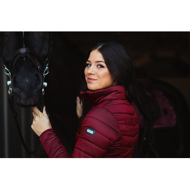 Casaco leve Equestrian Stockholm feminino Classic Bordéus Bordô Casaco leve Equestrian Stockholm feminino Classic Bordéus Bordô