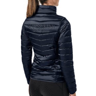 Casaco leve Equestrian Stockholm feminino Classic Marinho Azul-marinho
