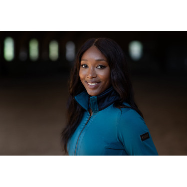 Casaco polar Equestrian Stockholm mulher Azul aurora Casaco polar Equestrian Stockholm mulher Azul aurora