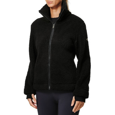 Casaco polar Teddy Equestrian Stockholm feminino Preto