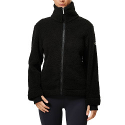 Casaco polar Teddy Equestrian Stockholm feminino Preto