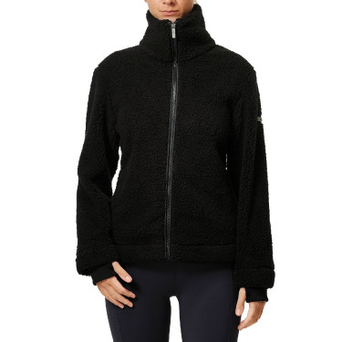 Casaco polar Teddy Equestrian Stockholm feminino Preto