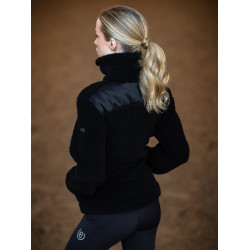 Casaco polar Teddy Equestrian Stockholm feminino Preto