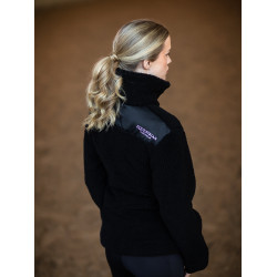 Casaco polar Teddy Equestrian Stockholm feminino Preto