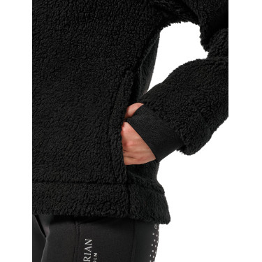 Casaco polar Teddy Equestrian Stockholm feminino Oceano escuro