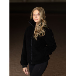 Casaco polar Teddy Equestrian Stockholm feminino Oceano escuro